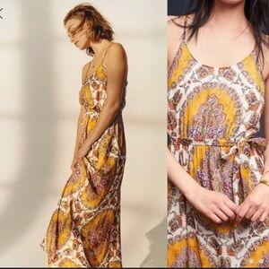 Anthropologie Akemi + Kin Medallion Maxi Dress Size XS